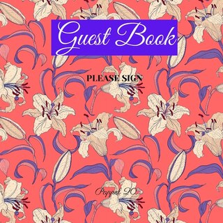 Guest Book- Anniversary Themed - For Any Occasion- 66 Color Pages -8.5x8.5 Inch