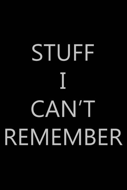 Couverture_Stuff I Can't Remember