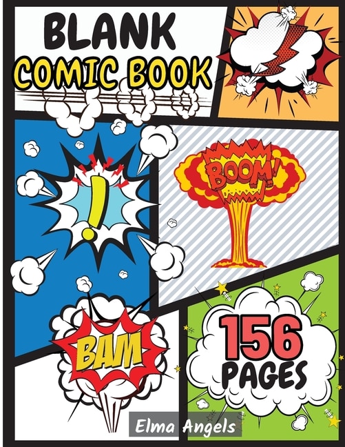 Blank Comic Sketch Book for Adults with variety of templates: Bam