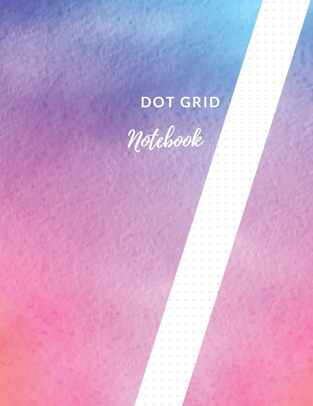 Dot Grid Notebook: Softly Colored Design Dotted Notebook/JournalLarge (8.5 x 11) Dot Grid Composition Notebook