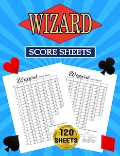 Wizard Score Sheets: 120 Large Score Pads For Scorekeeping - Wizard Score Cards Wizard Score Pads With Size 8.5 X 11 Inc