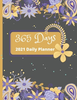 Front cover_2021 Daily Planner - 365 Days One Page Per Day