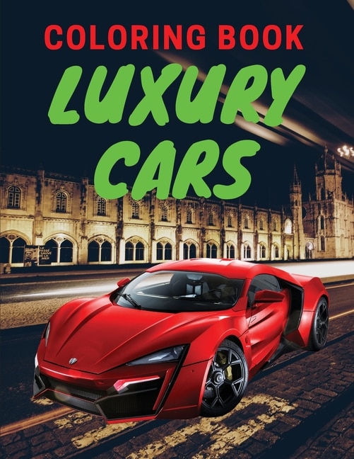 Front cover_Luxury Cars Coloring Book