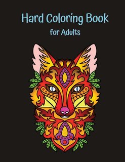 Front cover_Hard Coloring Book For Adults