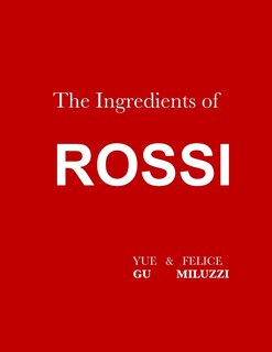 Front cover_The Ingredients of Rossi Paperback