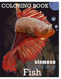 Front cover_Siamese Fighting Fish Betta Fish Coloring Book
