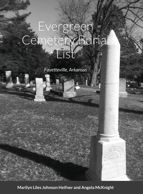 Front cover_Evergreen Cemetery Burial List