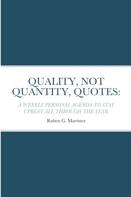 Couverture_Quality, Not Quantity, Quotes