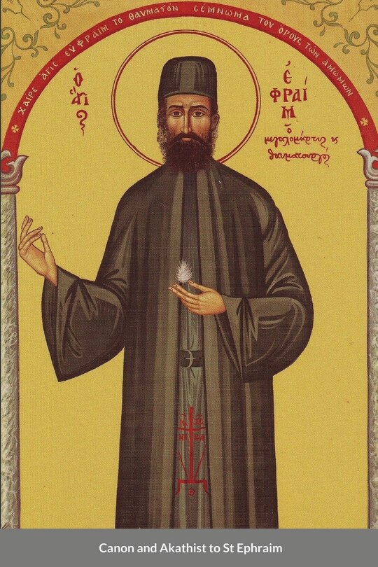 Front cover_Canon and Akathist to St Ephraim