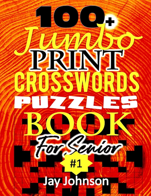 Couverture_100+ Jumbo CROSSWORD Puzzle Book For Seniors
