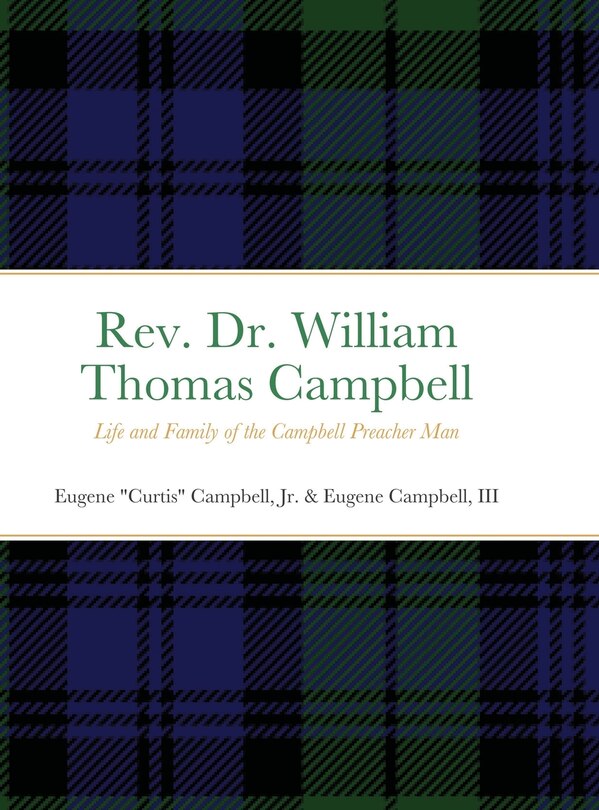 Front cover_Rev. Dr. William Thomas Campbell