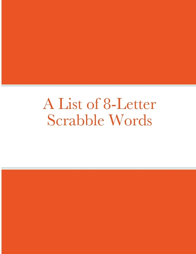 Couverture_A List of 8-Letter Scrabble Words