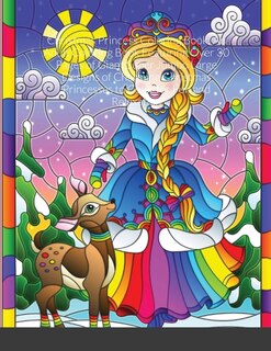 Christmas Princess Coloring Book: An Adult Coloring Book Featuring Over 30 Pages of Giant Super Jumbo Large Designs of Charming Christmas Princesses to Color for Fun and Relaxation