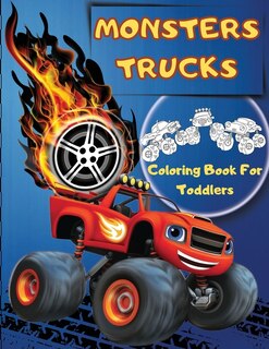 Front cover_Monsters Trucks Coloring Books For Toddlers