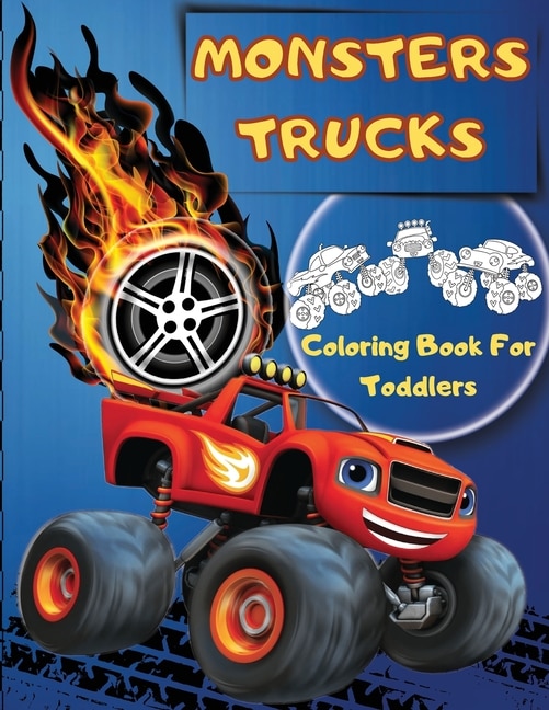 Front cover_Monsters Trucks Coloring Books For Toddlers