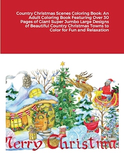 Front cover_Country Christmas Scenes Coloring Book