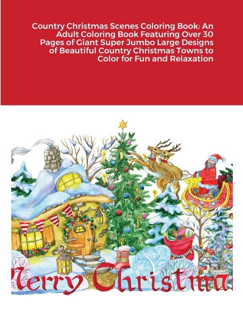 Front cover_Country Christmas Scenes Coloring Book