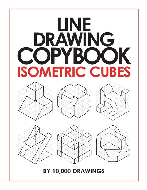 Front cover_Line Drawing Copybook Isometric Cubes