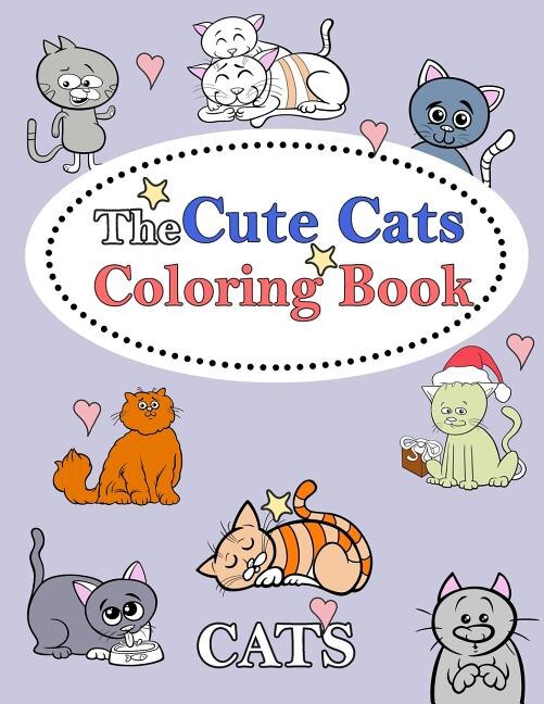 Front cover_The Cute Cats Coloring Book