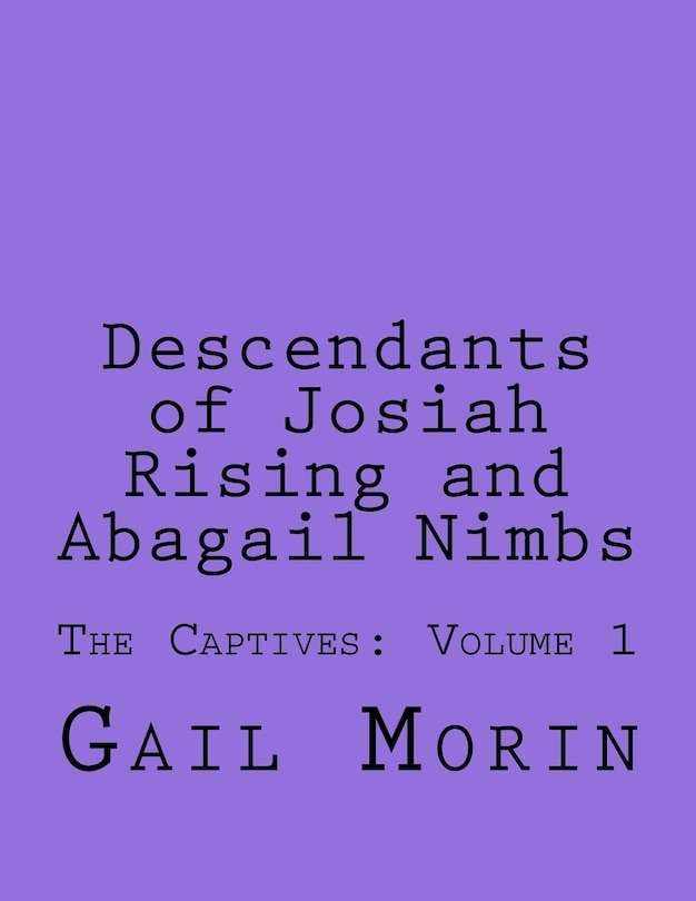 Front cover_Descendants of Josiah Rising and Abagail Nimbs