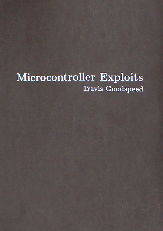 Front cover_Microcontroller Exploits