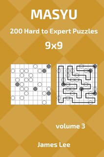 Front cover_Masyu Puzzles - 200 Hard to Expert 9x9 vol. 3