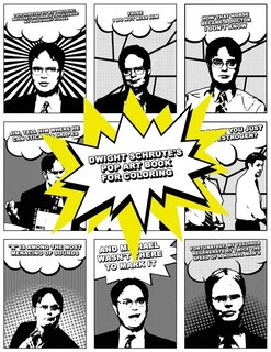 Dwight Schrute's Pop Art Book for Coloring