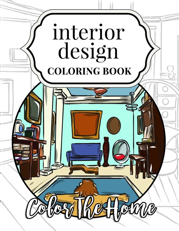 Front cover_Interior Design Coloring Book