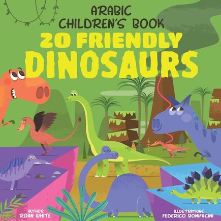 Arabic Children's Book: 20 Friendly Dinosaurs