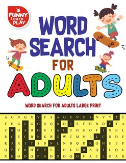 Front cover_Word Search for Adults word Search for Adults Large Print