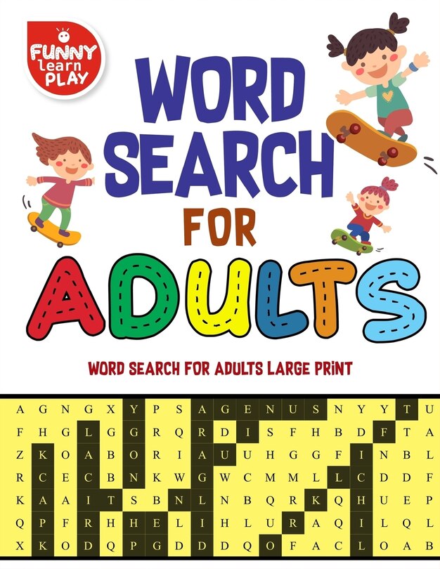 Front cover_Word Search for Adults word Search for Adults Large Print