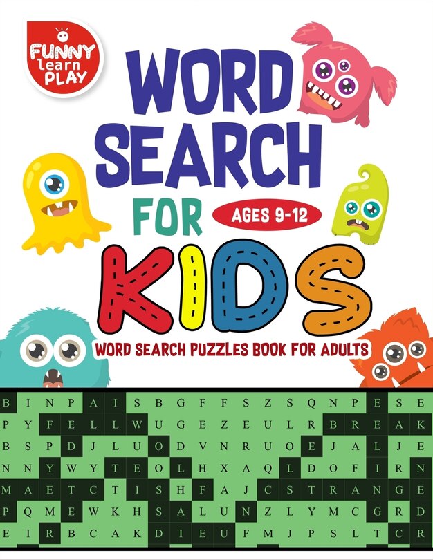 Couverture_Word Search for Kids Ages 9-12 Word search puzzles Book for Adults