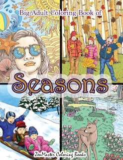 Front cover_Big Adult Coloring Book of Seasons