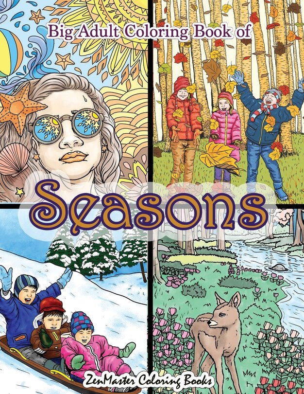 Front cover_Big Adult Coloring Book of Seasons