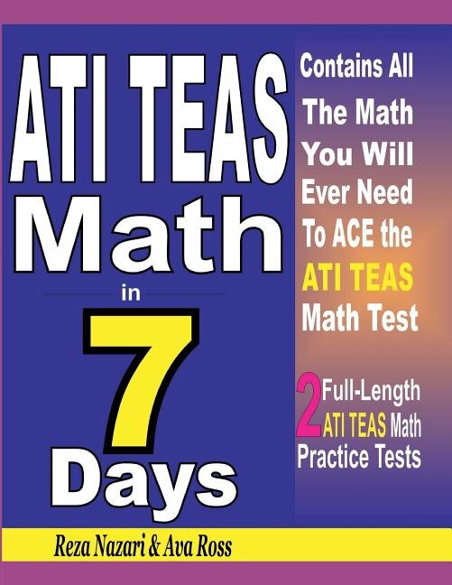 Couverture_ATI TEAS Math in 7 Days