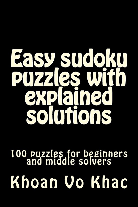 Couverture_Easy sudoku puzzles with explained solutions