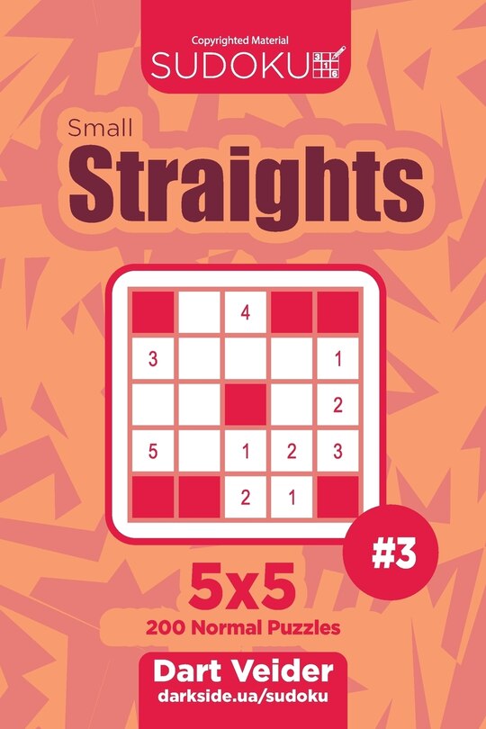 Front cover_Sudoku Small Straights - 200 Normal Puzzles 5x5 (Volume 3)