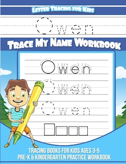Front cover_Owen Letter Tracing for Kids Trace my Name Workbook