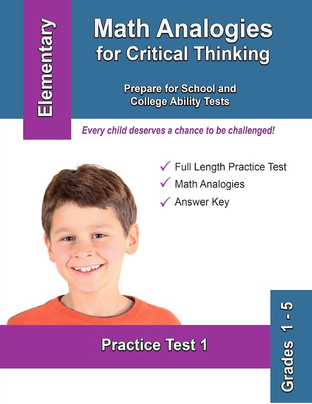 Front cover_Math Analogies for Critical Thinking