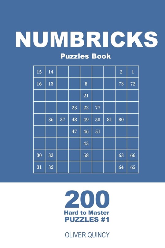 Couverture_Numbricks Puzzles Book - 200 Hard to Master Puzzles 9x9 (Volume 1)