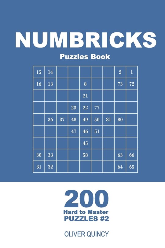 Couverture_Numbricks Puzzles Book - 200 Hard to Master Puzzles 9x9 (Volume 2)
