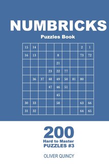 Couverture_Numbricks Puzzles Book - 200 Hard to Master Puzzles 9x9 (Volume 3)