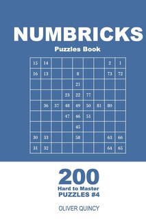 Couverture_Numbricks Puzzles Book - 200 Hard to Master Puzzles 9x9 (Volume 4)