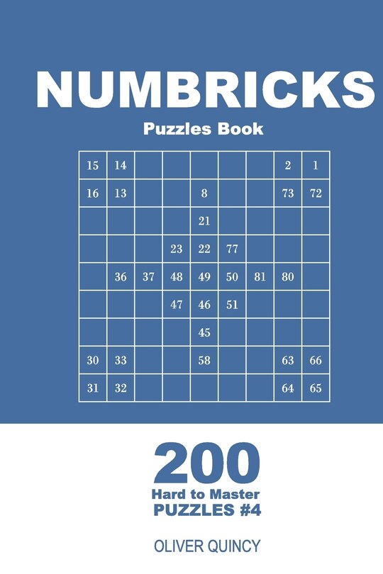 Couverture_Numbricks Puzzles Book - 200 Hard to Master Puzzles 9x9 (Volume 4)