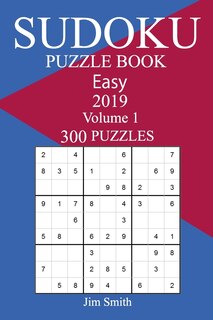 Front cover_300 Easy Sudoku Puzzle Book 2019