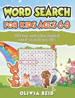Front cover_Word Search for Kids Ages 6-8