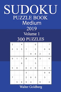 Front cover_300 Medium Sudoku Puzzle Book 2019