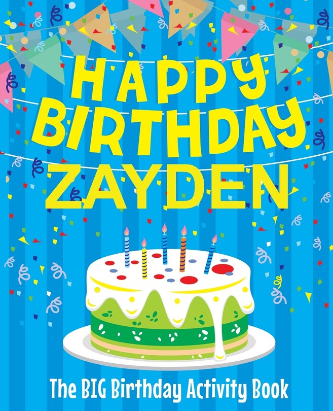 Couverture_Happy Birthday Zayden - The Big Birthday Activity Book