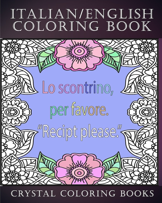 Front cover_Italian / English Coloring Book