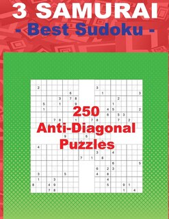 Couverture_3 Samurai - Best Sudoku - 250 Anti-Diagonal Puzzles